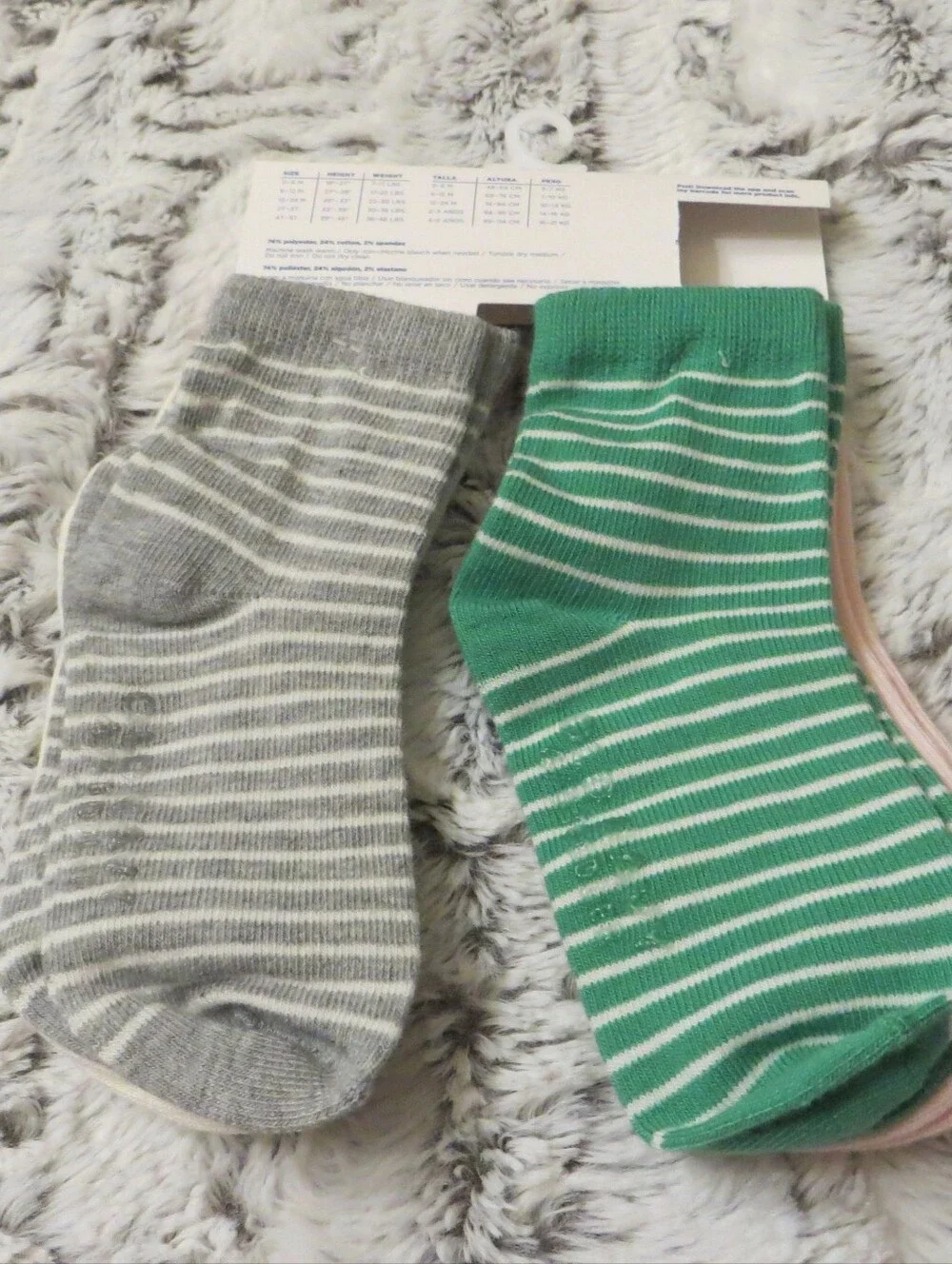 Old Navy Toddler Girls Crew Socks Size 4T-5T 8 Pairs New